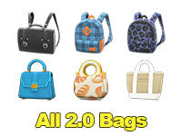 Animal Crossing Items Switch All 2.0 Bags