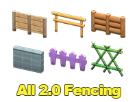 Animal Crossing Items Switch All 2.0 Fencing
