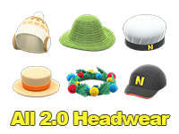 Animal Crossing Items Switch All 2.0 Headwear