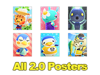 Animal Crossing Items Switch All 2.0 Posters