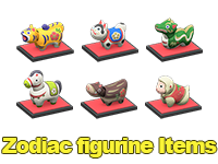 Animal Crossing Items Switch Zodiac figurine Items