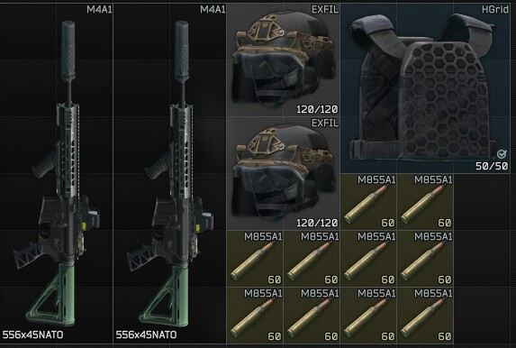 Escape From Tarkov Items PC M4A1 plus bullet plus helmet plus body armor