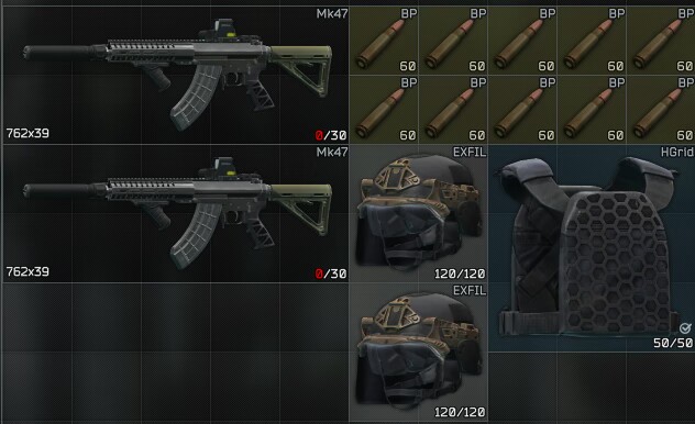 Escape From Tarkov Items PC MK47 plus bullet plus helmet plus body armor