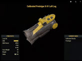 Fallout 76 Items XBOX 1 Calibrated Prototype X-01 Left Leg