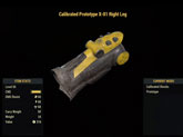 Fallout 76 Items XBOX 1 Calibrated Prototype X-01 Right Leg