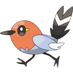 Pokemon Fletchling Non_Shiny